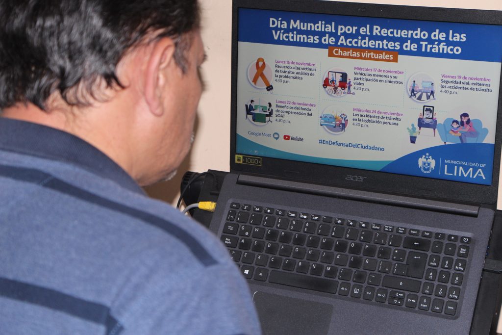 MML brindará charlas virtuales por el Día Mundial en Recuerdo de las Víctimas de Accidentes de Tráfico