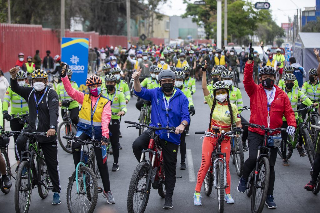 Más de 600 ciclistas participaron en bicicleteada de 18K organizada por la Municipalidad de Lima y San Luis
