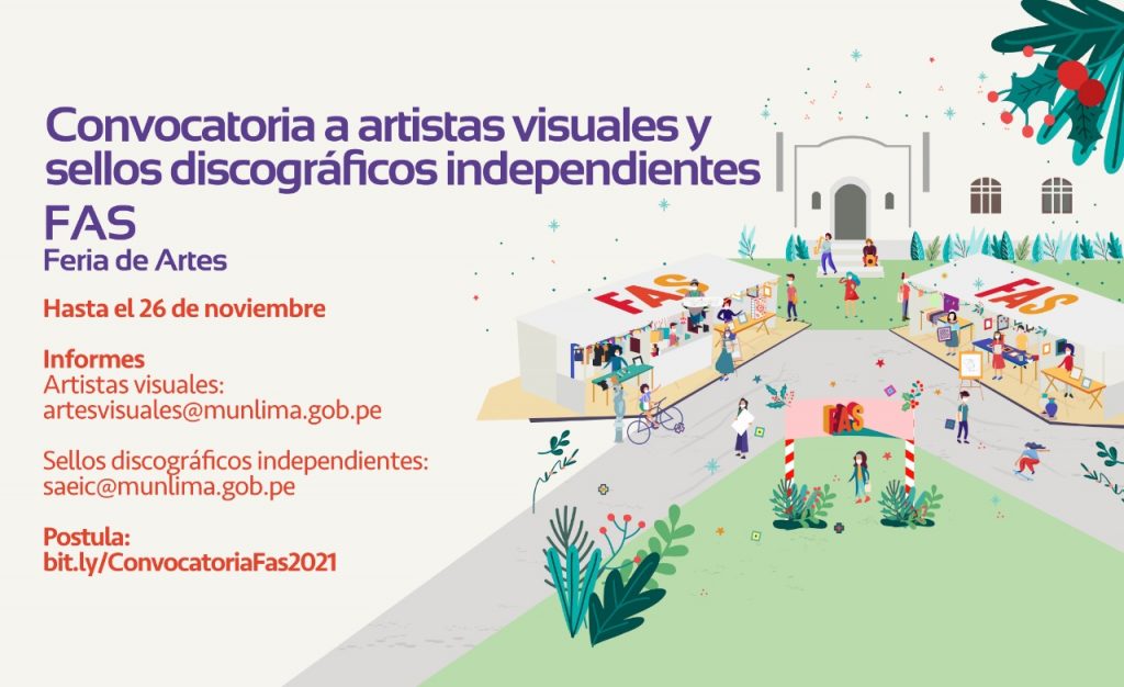 Municipalidad de Lima lanza convocatoria para participar en la Feria de las Artes - FAS 2021