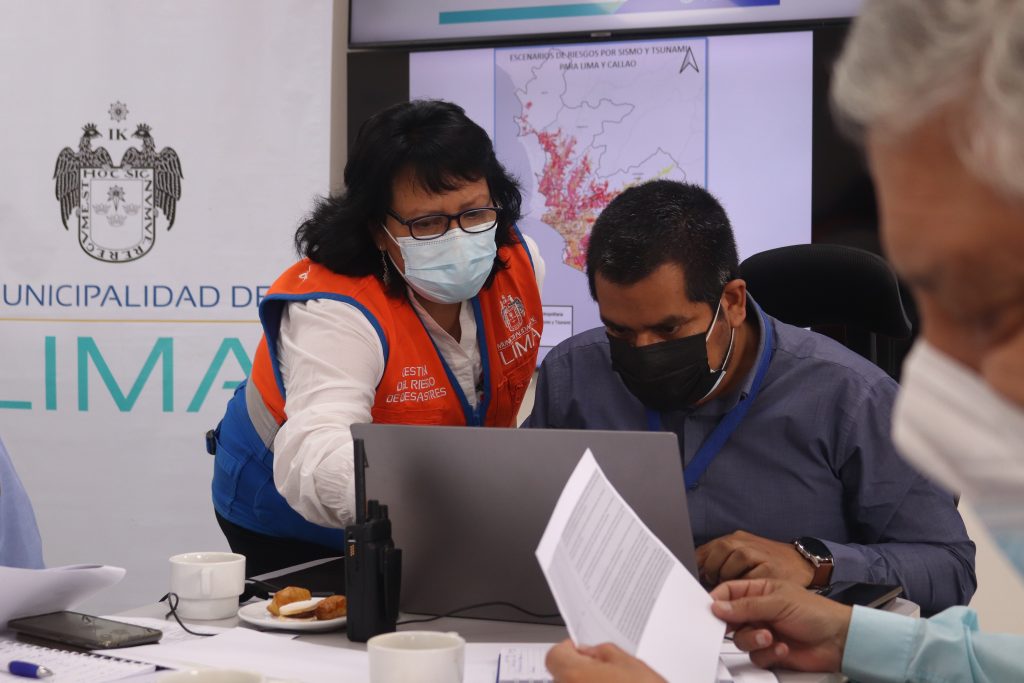 Municipalidad de Lima participó en ejercicio de simulación ante sismo de gran magnitud en la capital