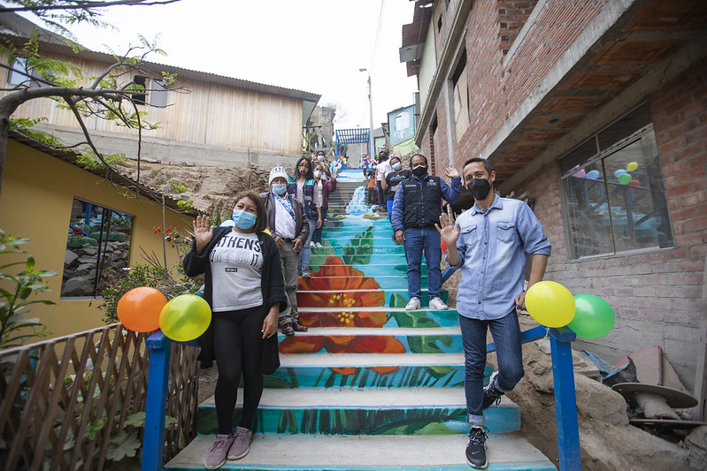 Pinta Lima: murales se plasman en escaleras y muros de contención en diferentes barrios de Lima