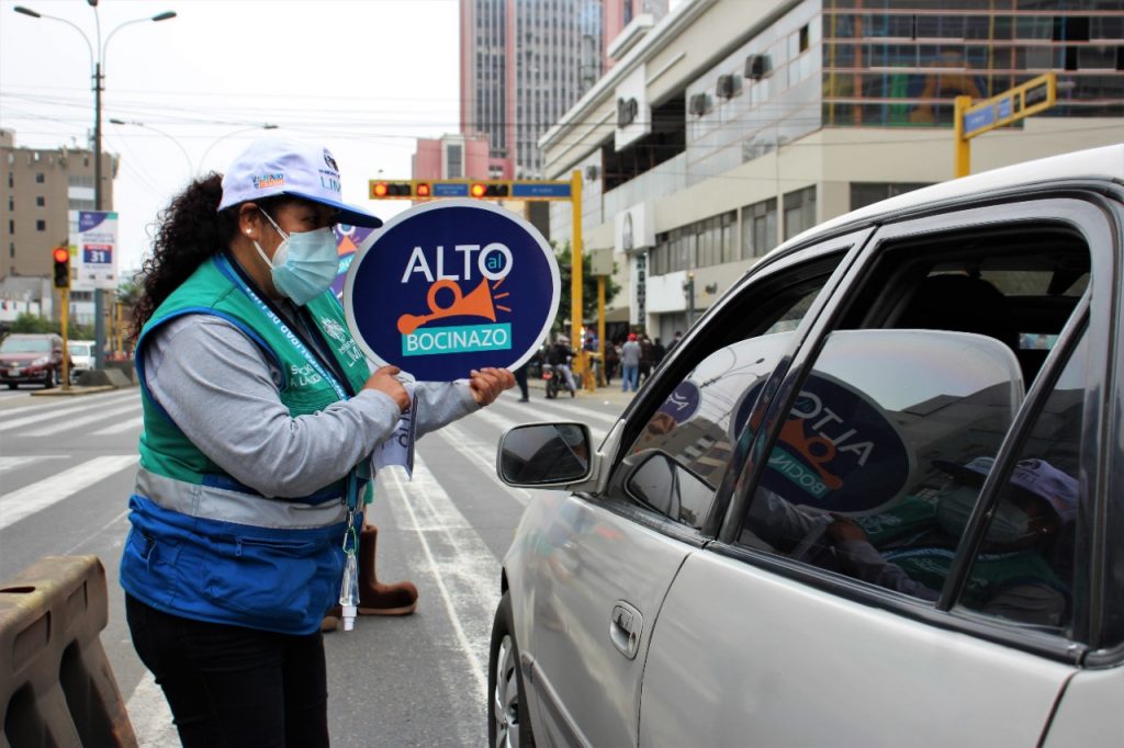 Campaña Alto al Bocinazo: MML sensibilizó a más de 21 mil ciudadanos sobre el uso del claxon
