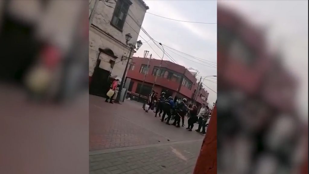 Serenos de Lima intervienen a raquetero en el Cercado