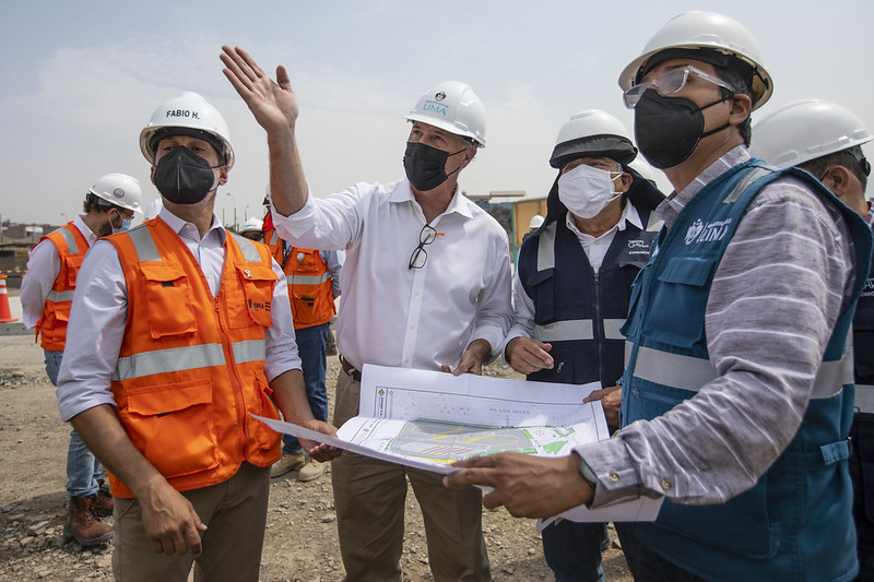 Ampliación tramo norte del Metropolitano: Alcalde Jorge Muñoz supervisó construcción de nuevo patio taller