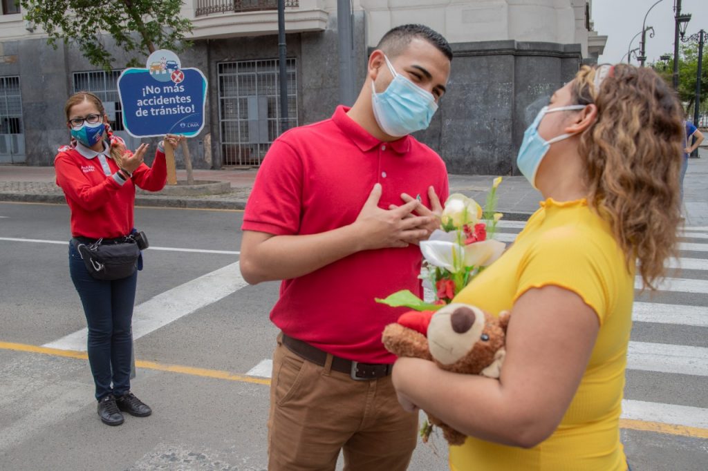 MML brinda consejos de seguridad vial para peatones por el Día de San Valentín