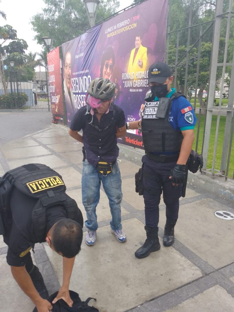 Cercado: serenos de Lima frustran robos de bicicletas