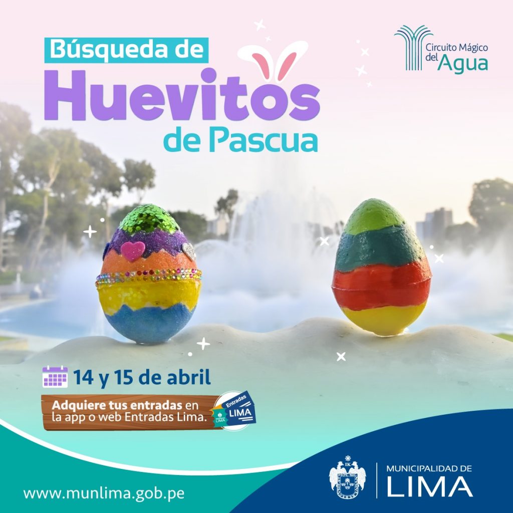 Participa en la búsqueda de los huevitos de pascua en el Circuito Mágico del Agua